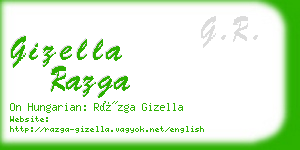 gizella razga business card